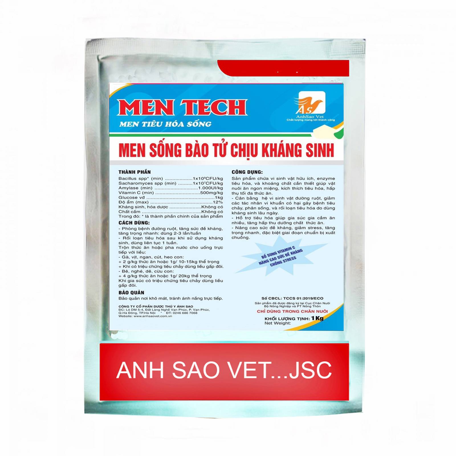 MEN TECH - MEN TIÊU HÓA SỐNG