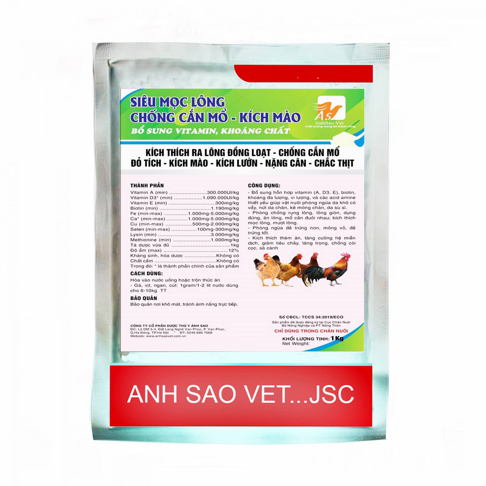 SIÊU MỌC LÔNG- CHỐNG CẮN MỔ - KÍCH MÀO 