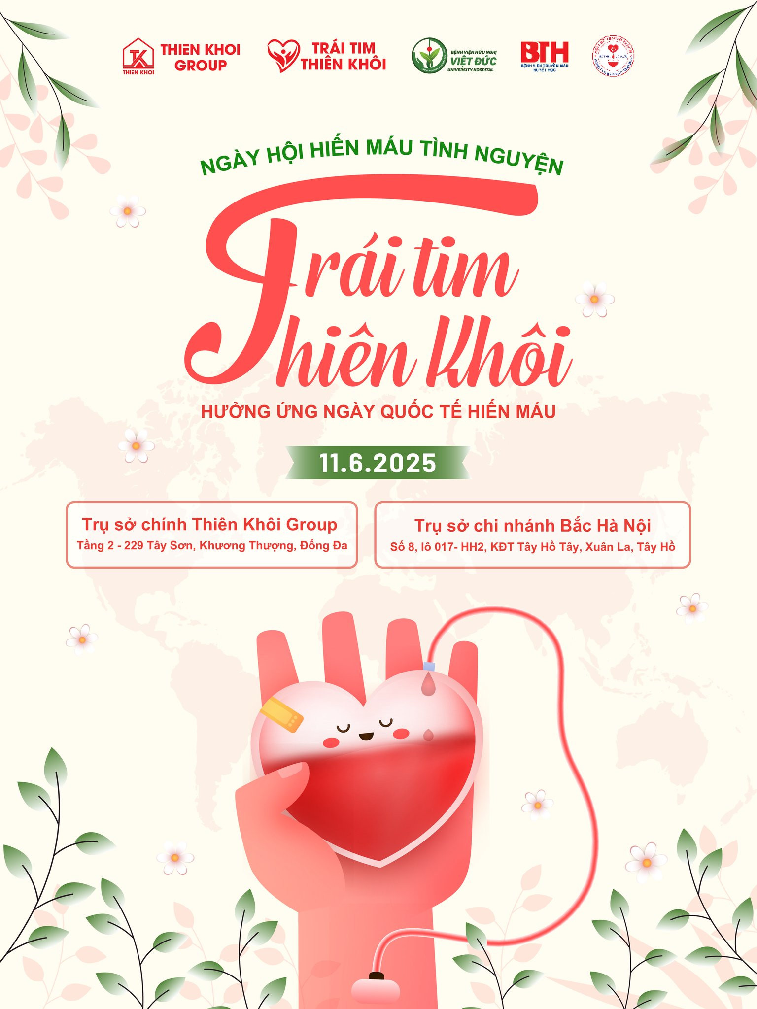 NGÀY HỘI HIẾN MÁU NHÂN ĐẠO - TRÁI TIM THIÊN KHÔI