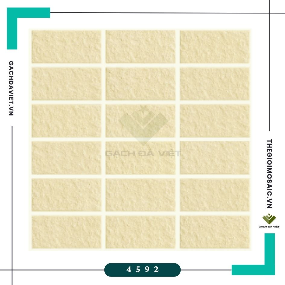 Gạch thẻ ốp tường 45x95mm vân sần 4592