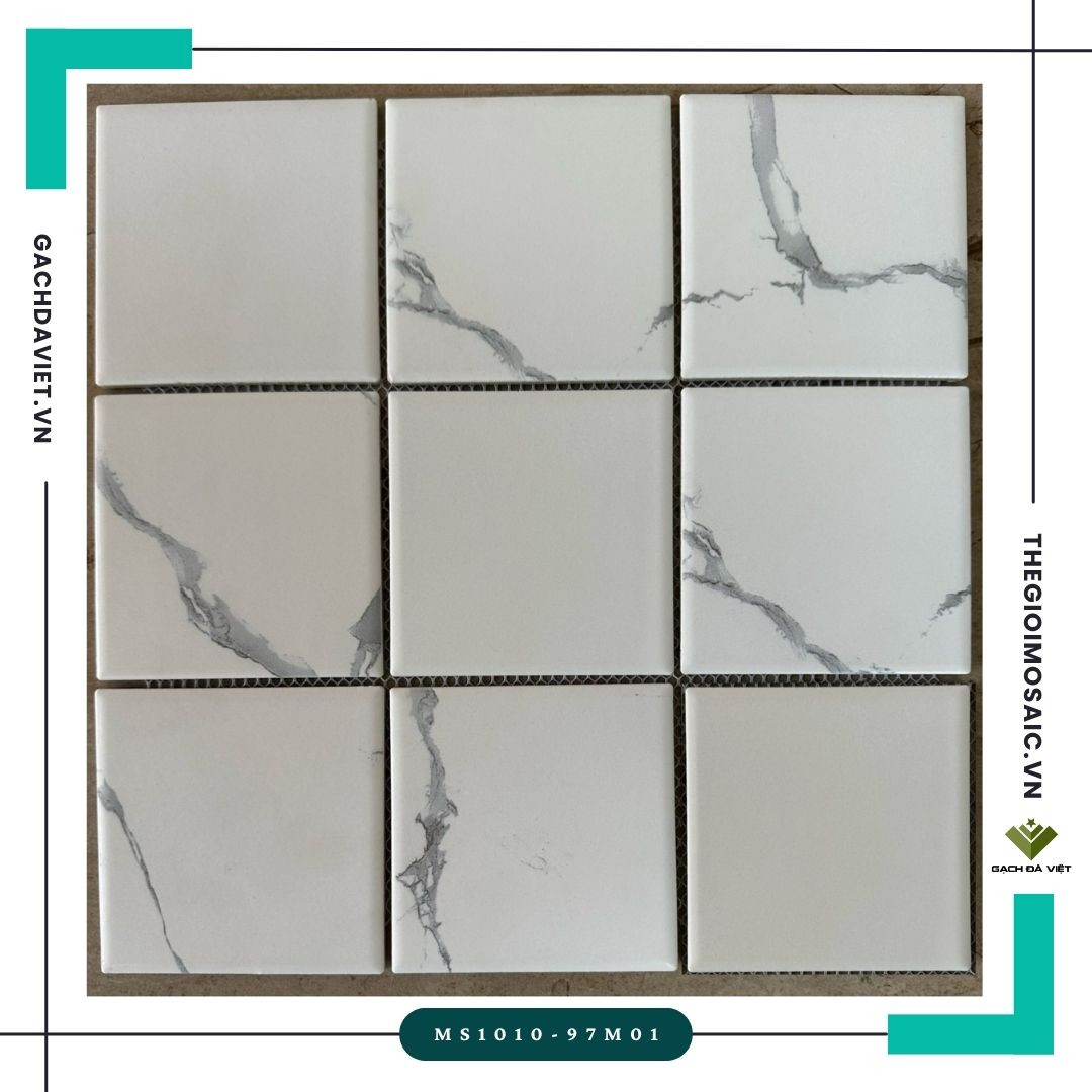 Gạch mosaic gốm vuông  MS1010 97M01