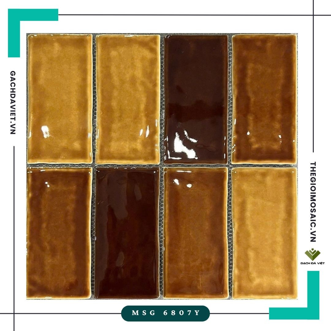 Gạch mosaic gốm sóng MSG 6807Y