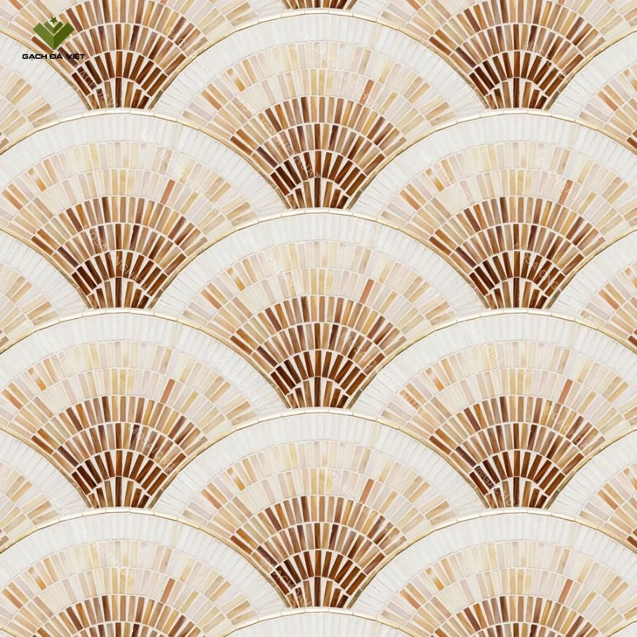 Tranh mosaic dải màu dẻ quạt VTMSM-005