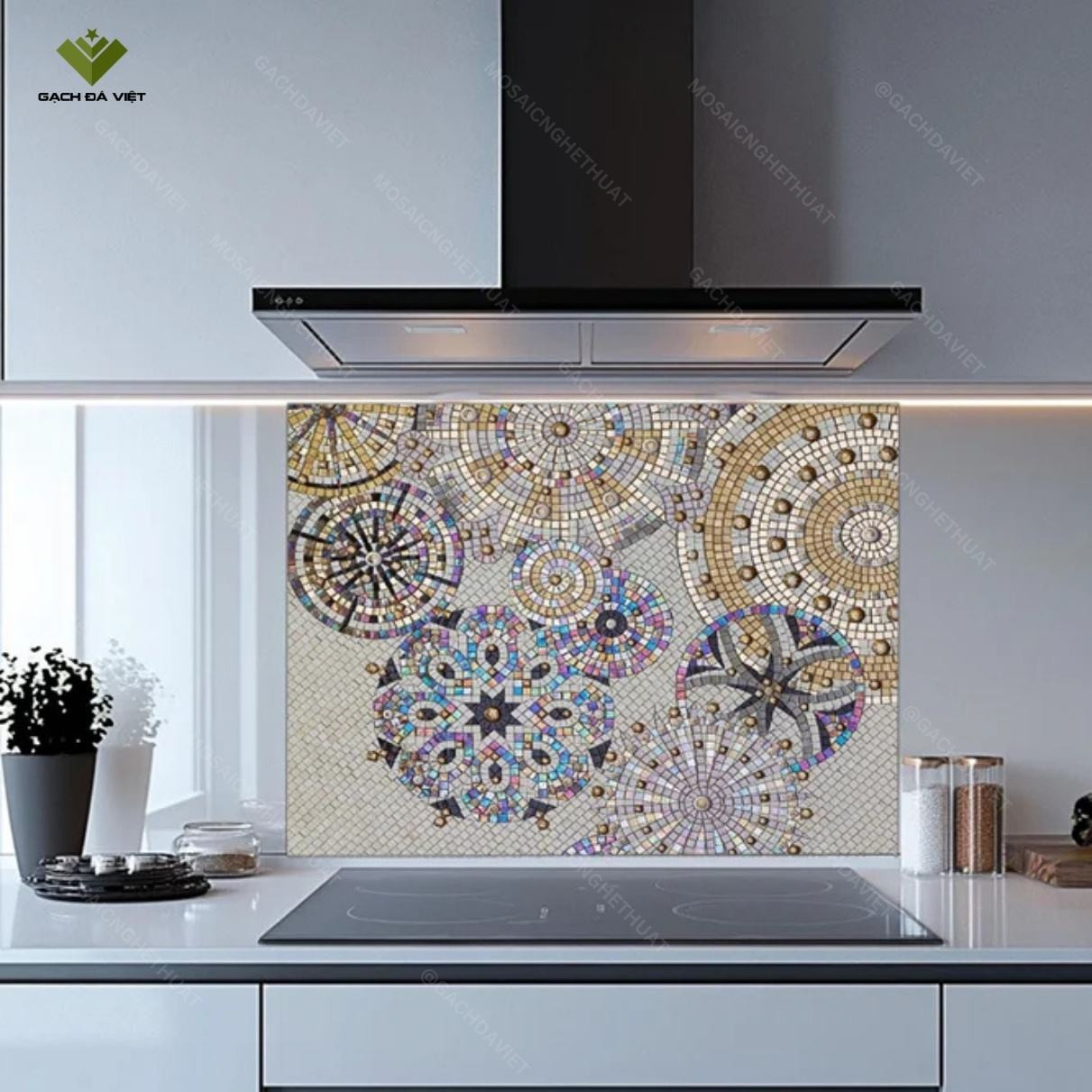 Tranh mosaic nghệ thuật hình hoa VTMSH-0084