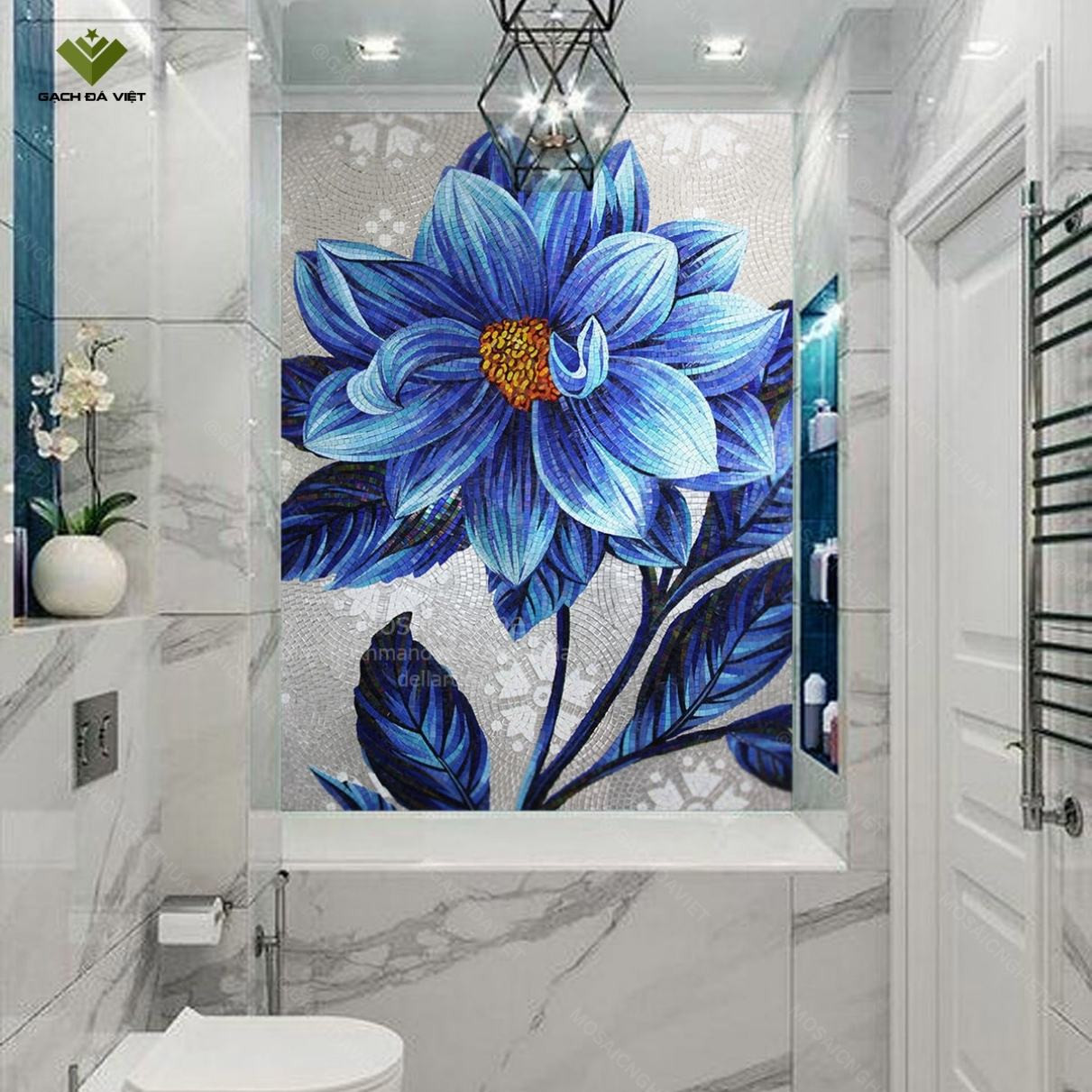 Tranh mosaic nghệ thuật hoa VTMSH-0076