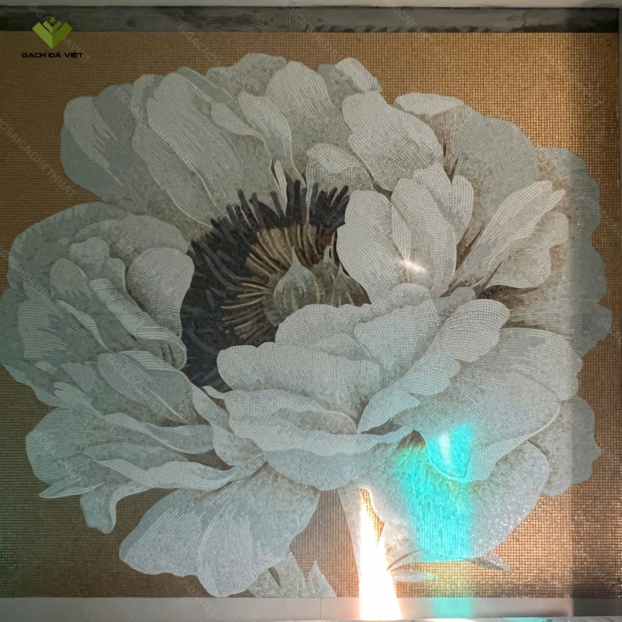 Tranh mosaic nghệ thuật hình hoa VTMSH-0075