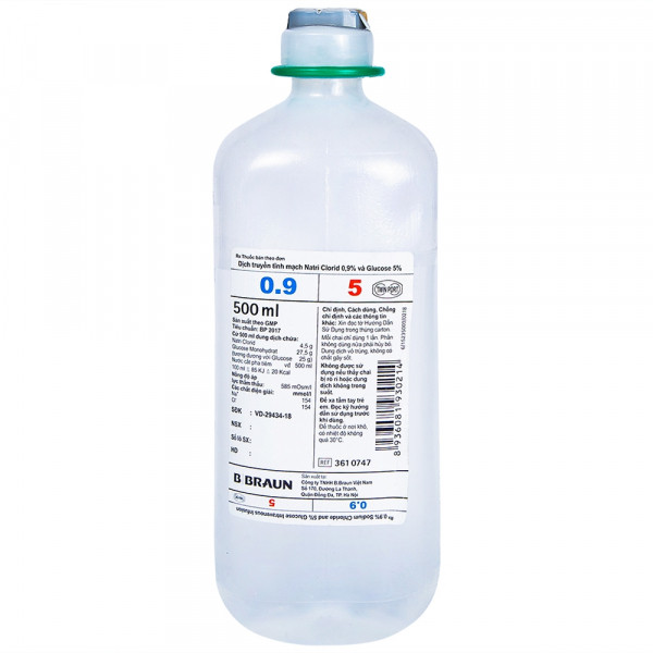 Muối Truyền Tĩnh Mạch Braw(Thùng/ 10C/500Ml)