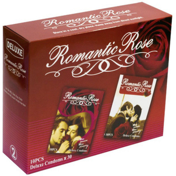 Bao Cao Su Romantic Rose 10 Cái Đỏ (Hộp/30 Hộp Bé/10C)