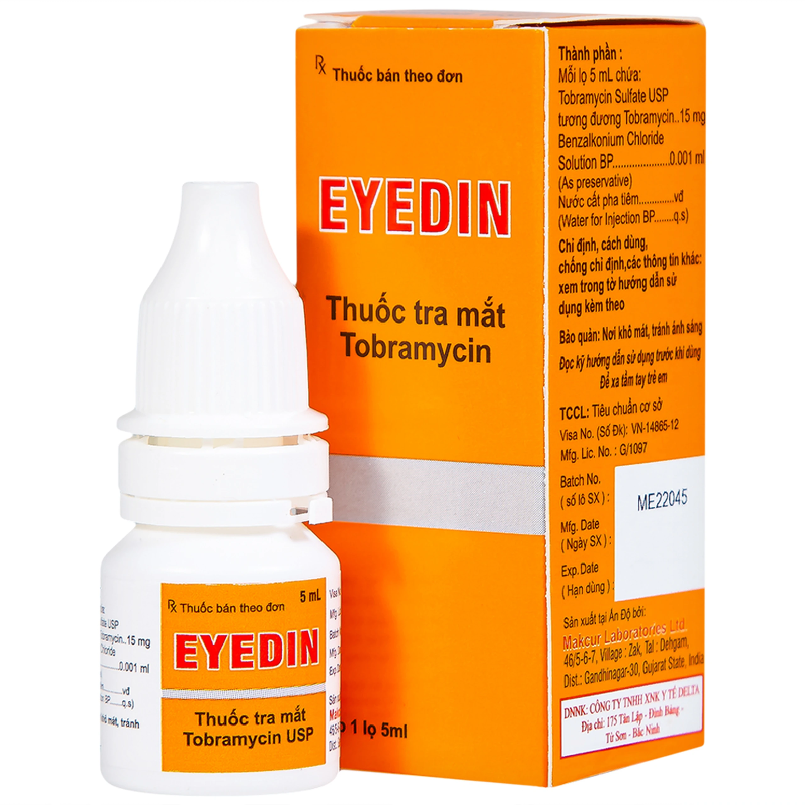 Eyedin Ấn (vàng) bán cọc 10 lọ