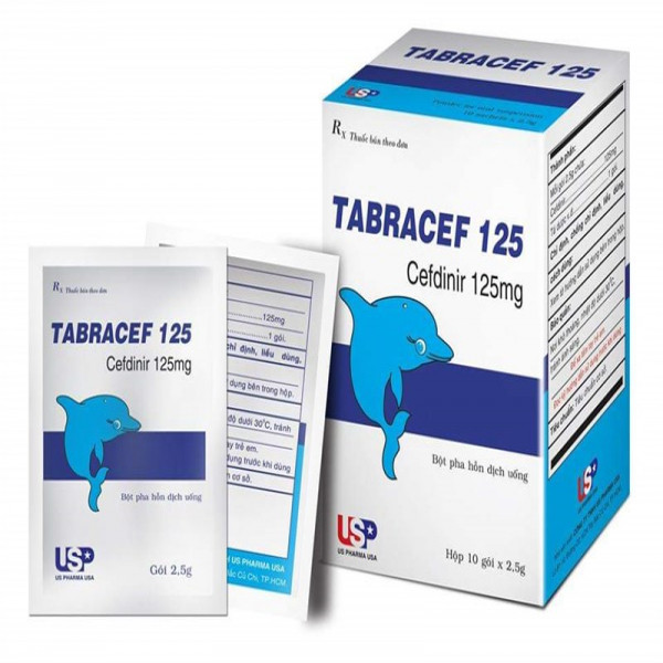 Tabracef 125Mg (Cefdinir 125mg ) _Usa Pharma (H/10Gói)