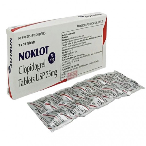 Noklot Clopidogel 75Mg (Hộp/3 Vỉ X 10 Viên)