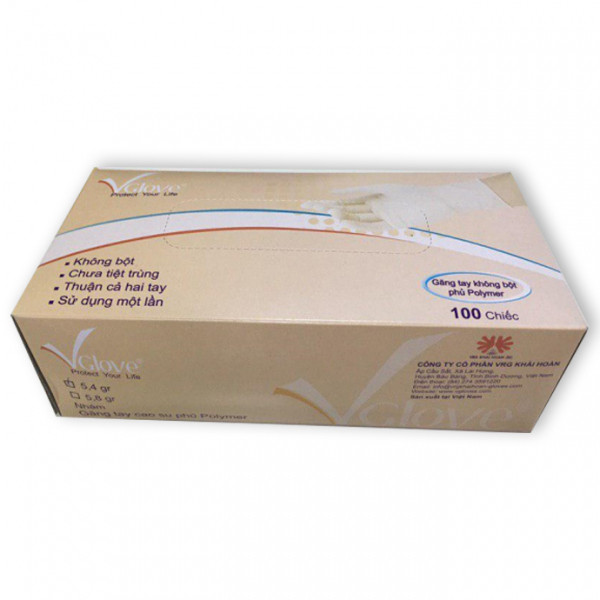 Găng Tay Vglove Không Bột Size M (H/100C)
