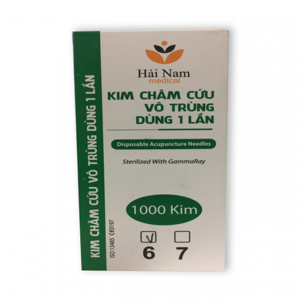 Kim Châm Cứu Số 6 Hải Nam Medical (H/1000C)