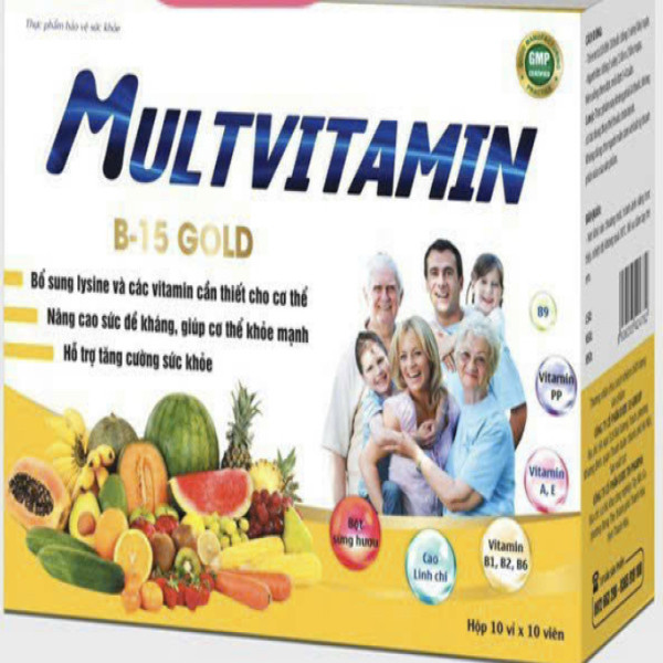 15B Multi Vitamin Hoa Quả Gia Đình _Zn (H100V) K48H