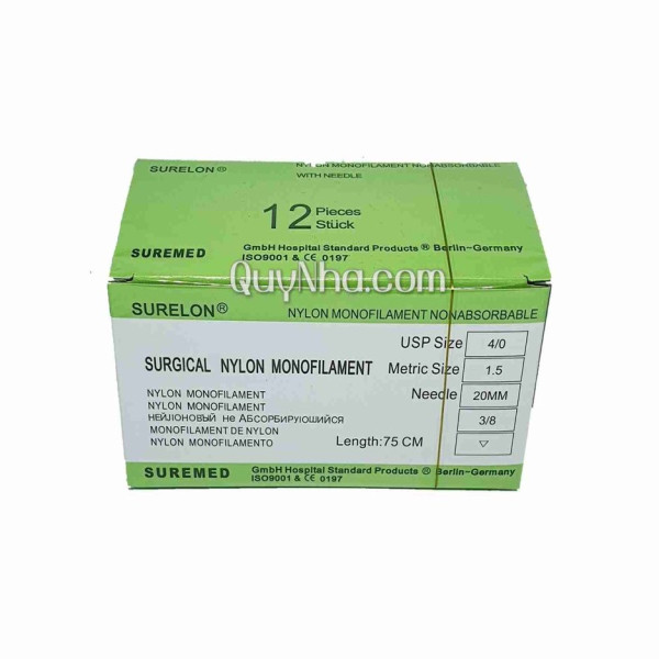 Chỉ Khâu Phẫu Thuật Không Tiêu Surelon Số 4 (H/12 Sợi)