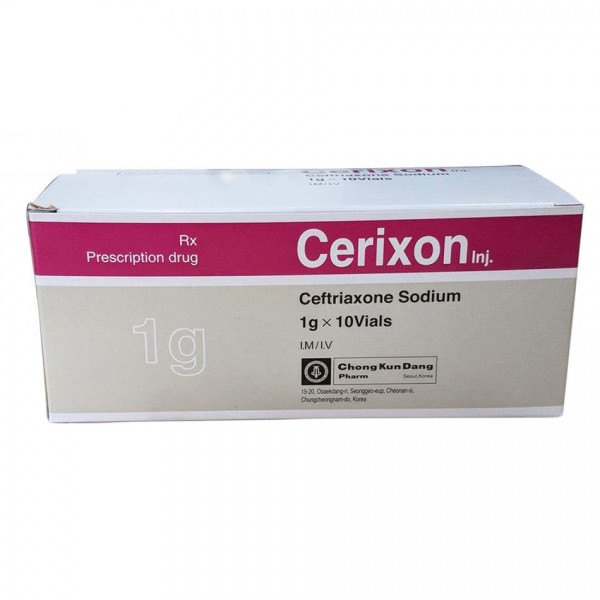 Cerixon Ceftriaxone Sodium 1G (H/10Ống)