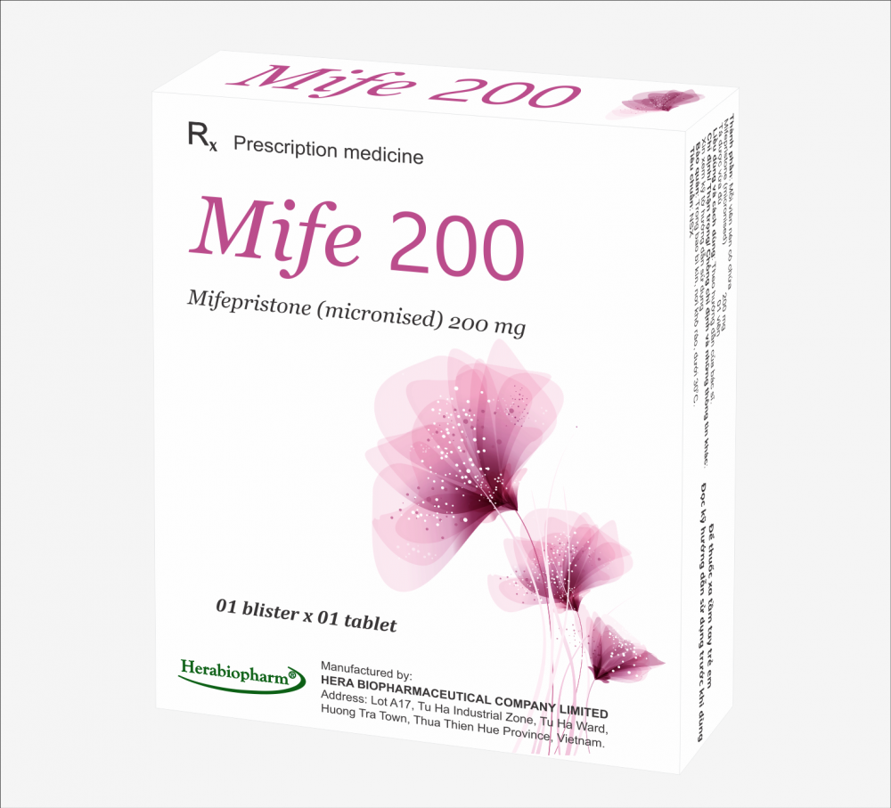 mife 200 (Mifepristone 200mg) hộp 1 viên