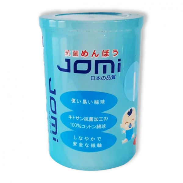 Jomi Tăm Bông Sơ Sinh (L/200Q) Cọc 12
