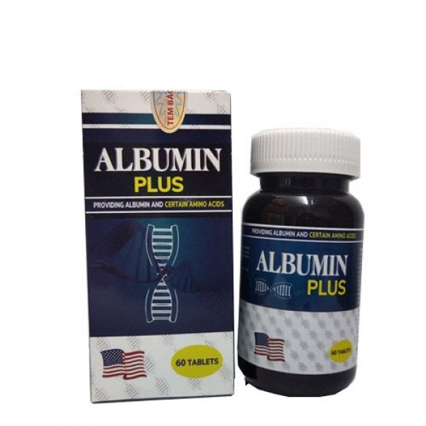 Albumin Plus _ Mỹ (Lọ60 Viên)