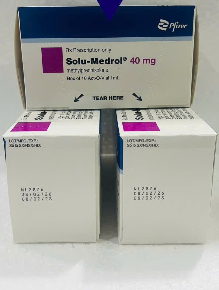 Solu medrol 40mg tiêm( H/10 Lọ)