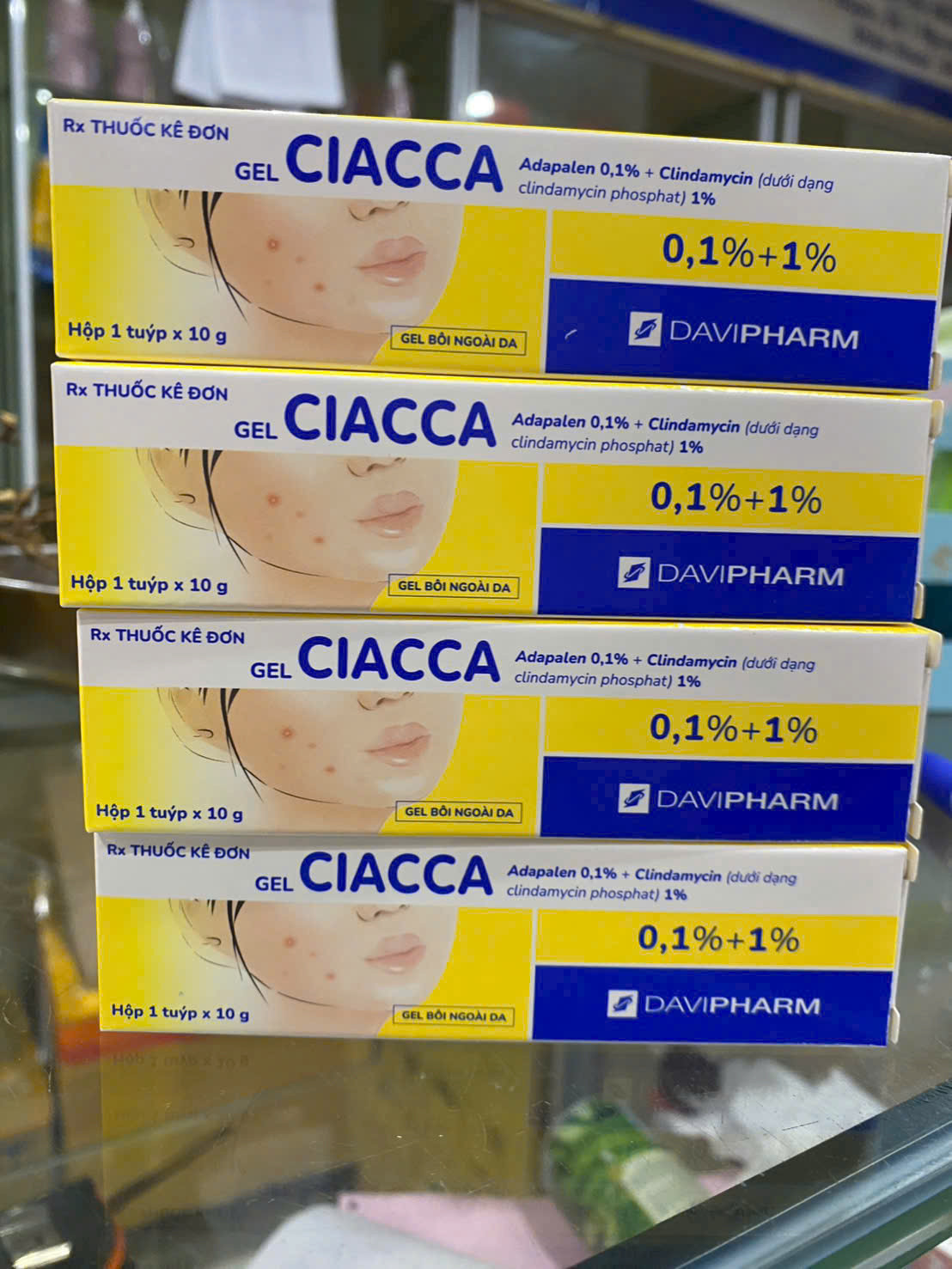 Ciacca Gel Davipharm (Tuýp10Gr) mẫu mới