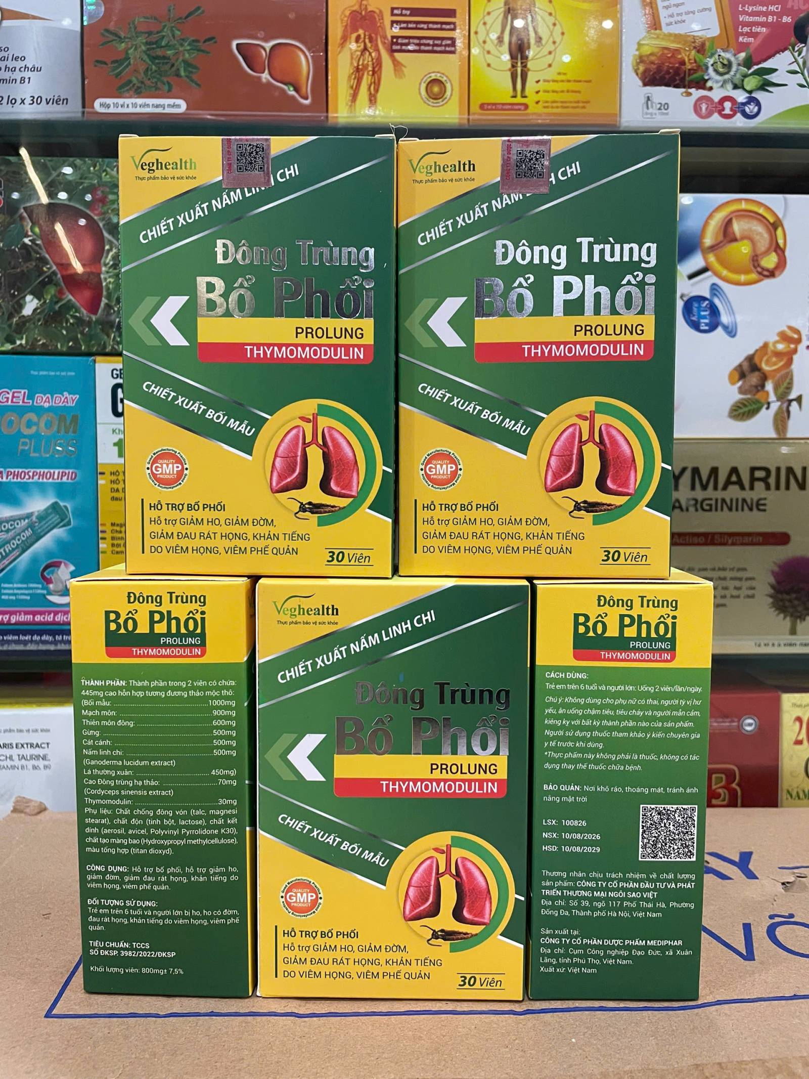 Đông Trùng Bổ Phổi (L/30v)