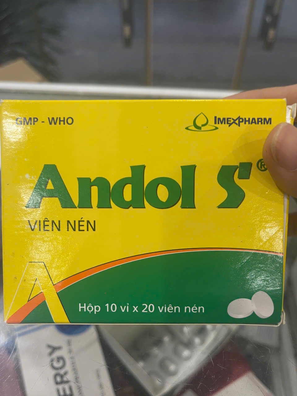 Andol S Tablet Andol Imexpharm (10 Vỉ X 25 Viên)