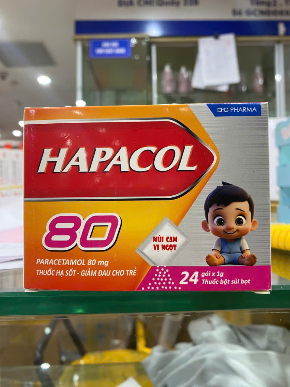 Hapacol 80Mg Dhg (H24G) mẫu mới