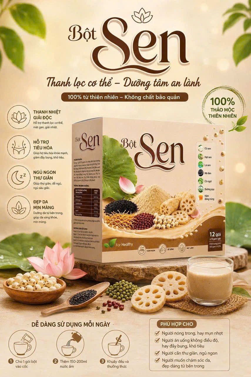 Bột Sen (H/12 gói 15gam)