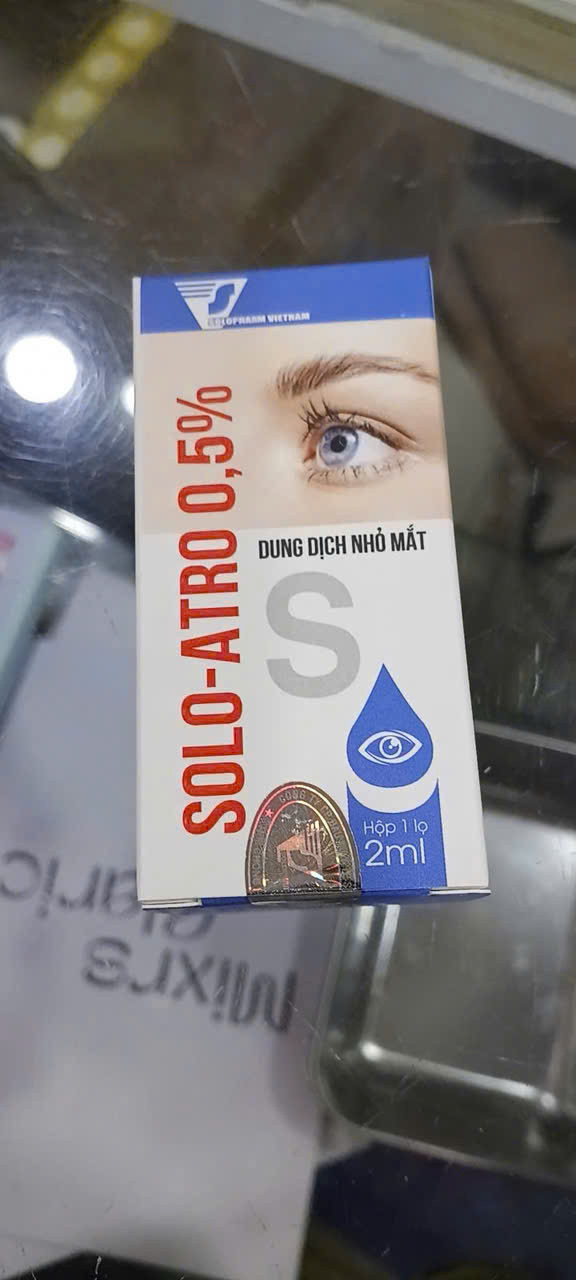 Solo Atro 0,5% (Atropin) Nhỏ Cận Thị _Hải Dương (Lọ/5Ml)