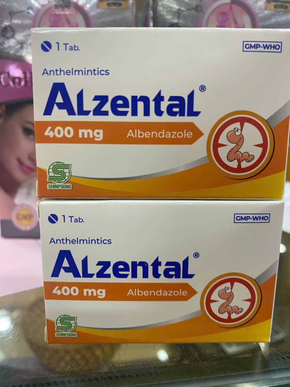 Alzental (Albendazol 400Mg) _Daewoo (H1V) bán 10hộp, mẫu mới