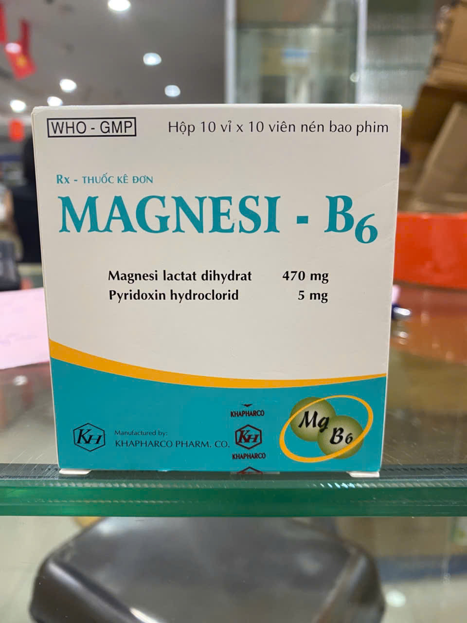 Magnesi B6 Khánh Hòa (H/100v)