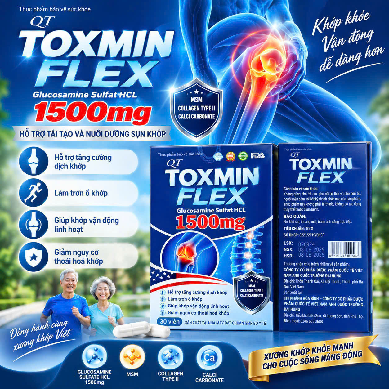 Toxmin Flex 1500 Xanh Lọ 30V K72