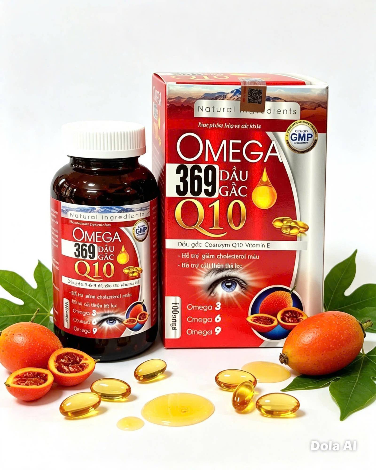 Omega 369 Dầu Gấc Md Đỏ Lọ 100 Viên