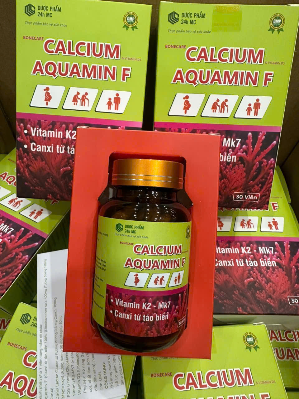 Canxi lọ Calcium Aquamin F (L/30v) Minh Chiến