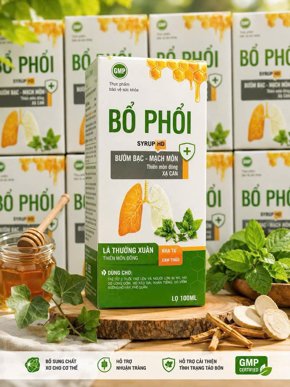Siro Bổ Phổi Bướm Bạc Lọ 100 Ml