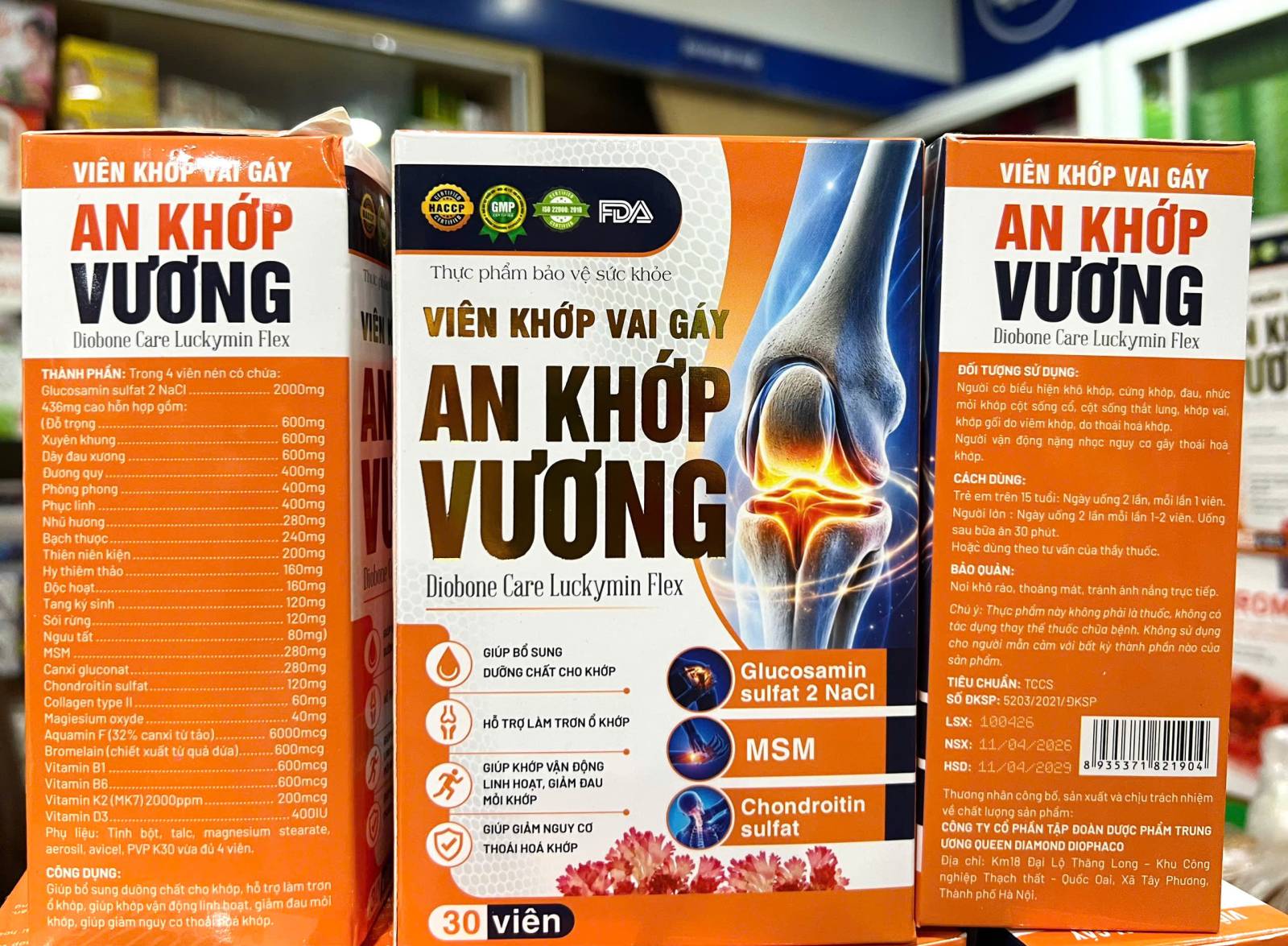 An Khớp Vương Cam Lọ 30 Viên Kiện 72 H