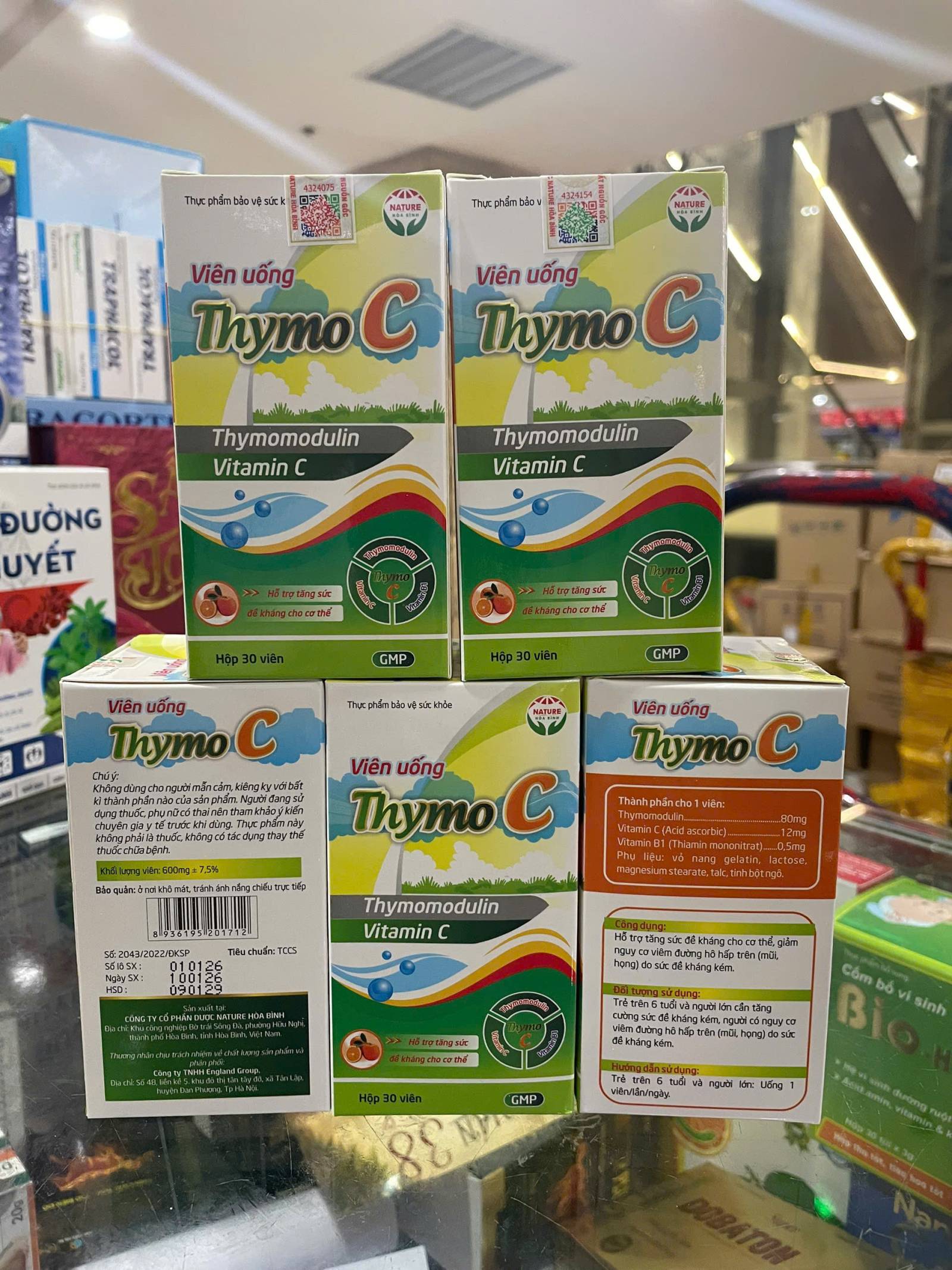 Viên Uống Thymo C (L/30v) xanh