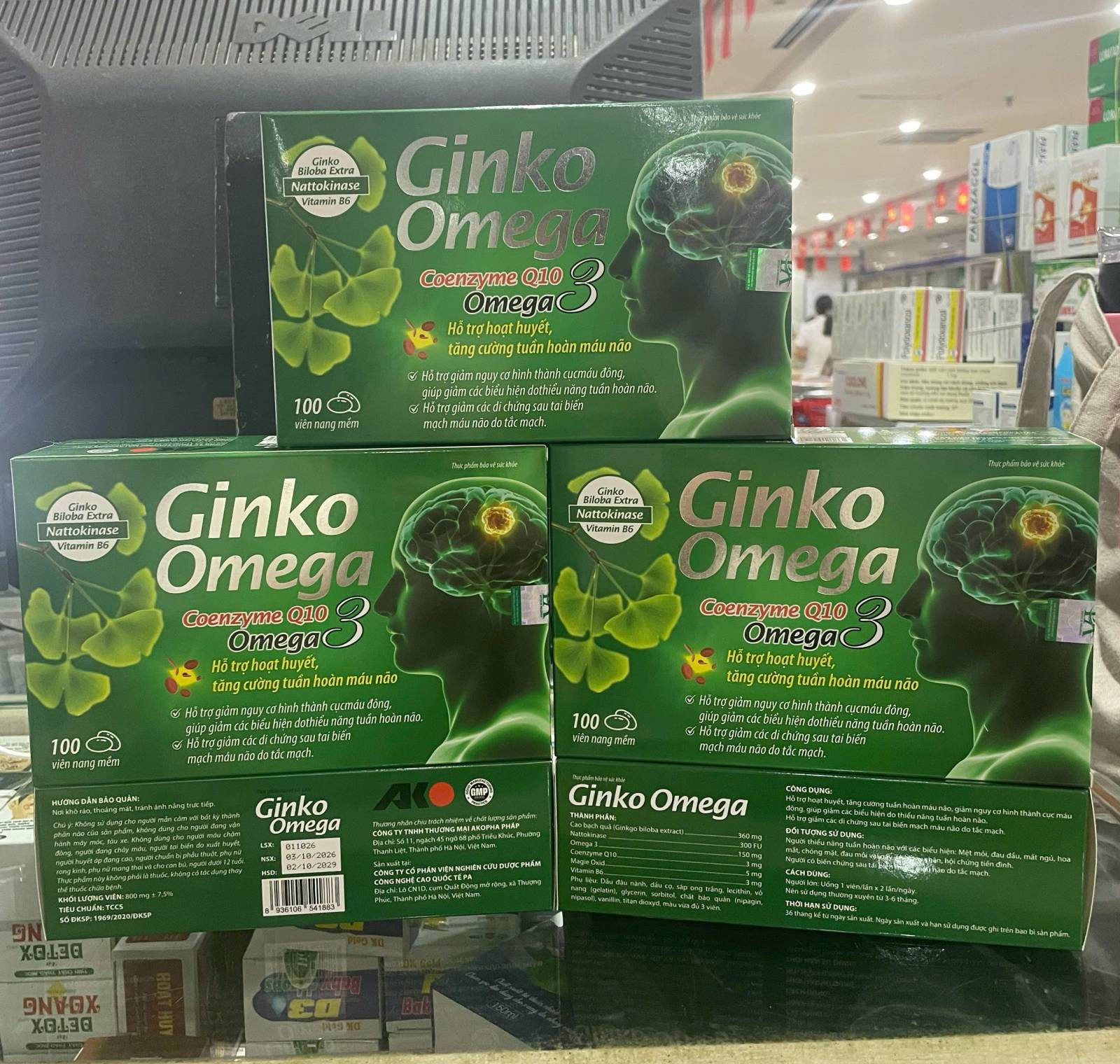 Ginko Omega (H/100v) xanh lá
