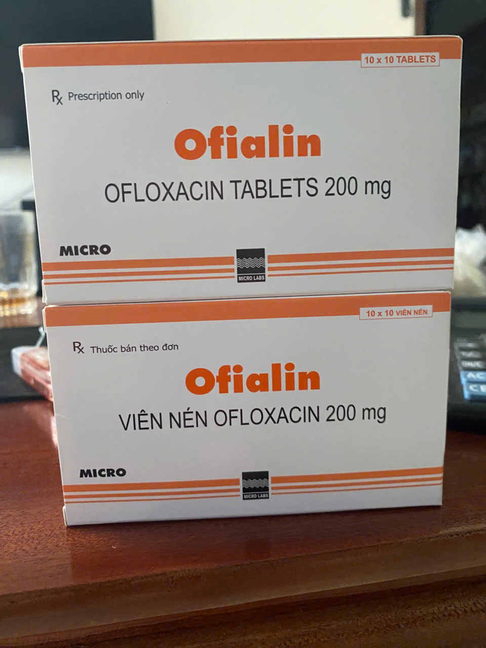Ofialin (Ofloxacin 200Mg) _ Ấn (H100V)