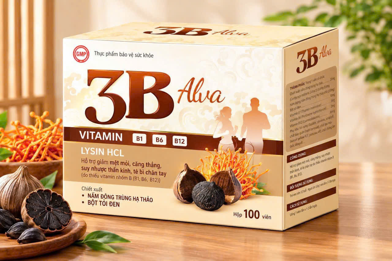 Vitamin 3B ALva Tỏi Đen (H/100v)