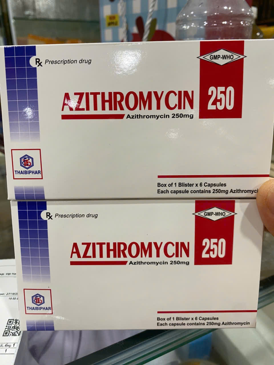 Azithromycin 250Mg _Thaibiphar (Hộp 6 Viên)