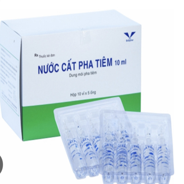Nước Cất Thủy Tinh _Bình Định (Hộp/50 Ống X 10Ml)