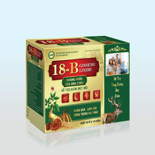 18B Vitamin 18B Ginseng Linzhi Đông Trùng _Zn (H100V)