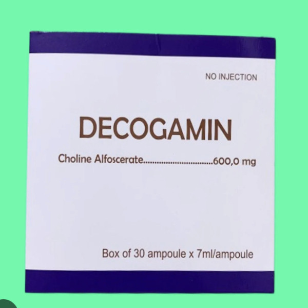Decogamin (Cholin Alfoscerate 600Mg) Uống Bổ Não (Hộp/ 30 Ống/7Ml)