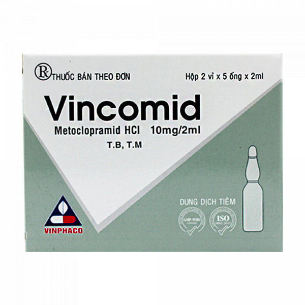 Vincomid (Metoclopramid 10Mg/2Ml) Tiêm _Vinphaco (H/10 Ống)