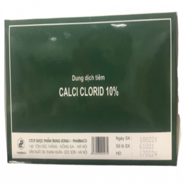 Calci Clorid 10% 500Mg/5Ml Tiêm _Tw1 (H/50 Ống/5Ml)