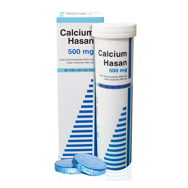 Sủi Calcium Hasan 500Mg (Tuýp/20V)