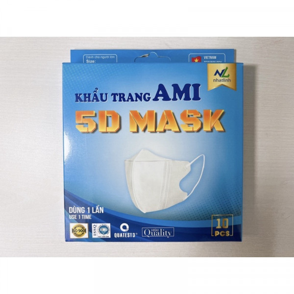 Khẩu Trang 5D Ami Mask Trắng (H/10C)