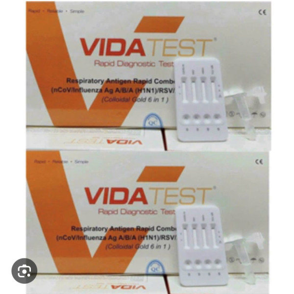 Vida Test 5 Trong 1 - Test Cúm Ab, Covid, Rsv, Adeno, Mp